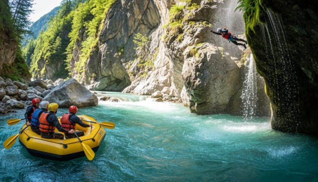 abenteuer sport canyoning rafting mehr