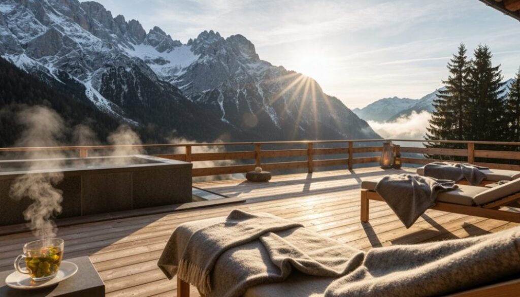 alpine Wellness mit Bergblick