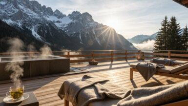 alpine Wellness mit Bergblick