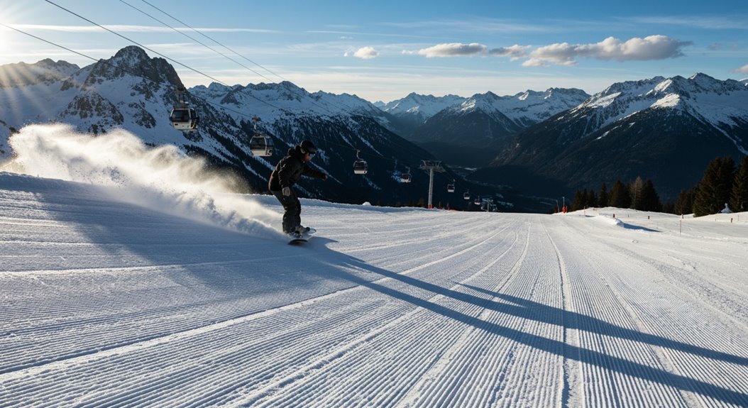 Skifahren im April in Österreich