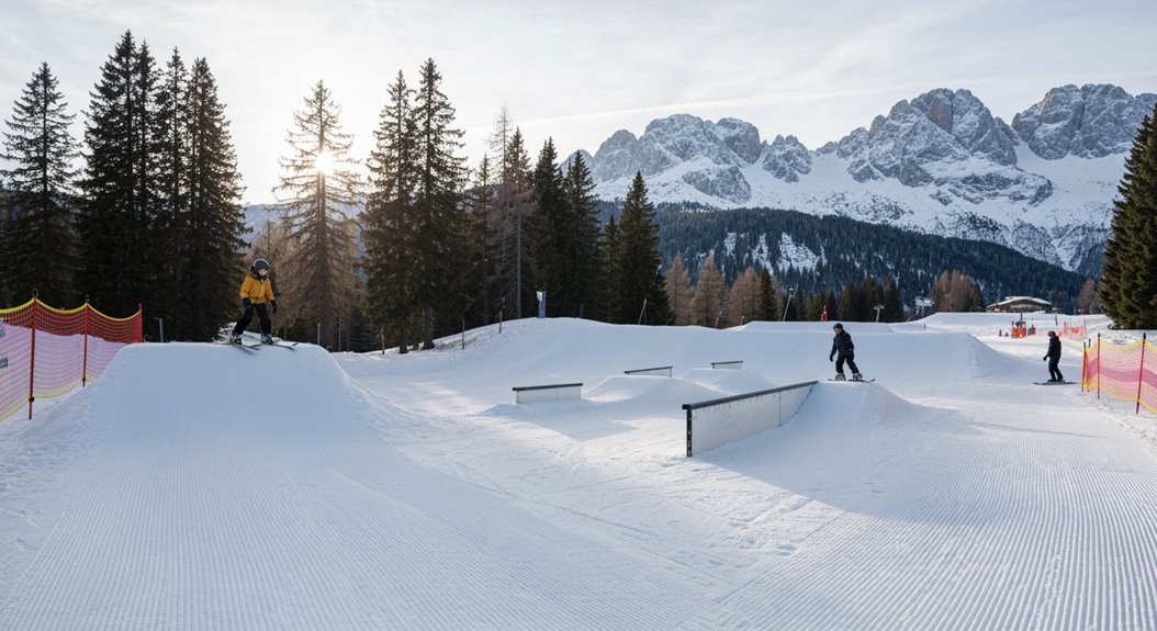 anfängerfreundliche sichere Snowparks