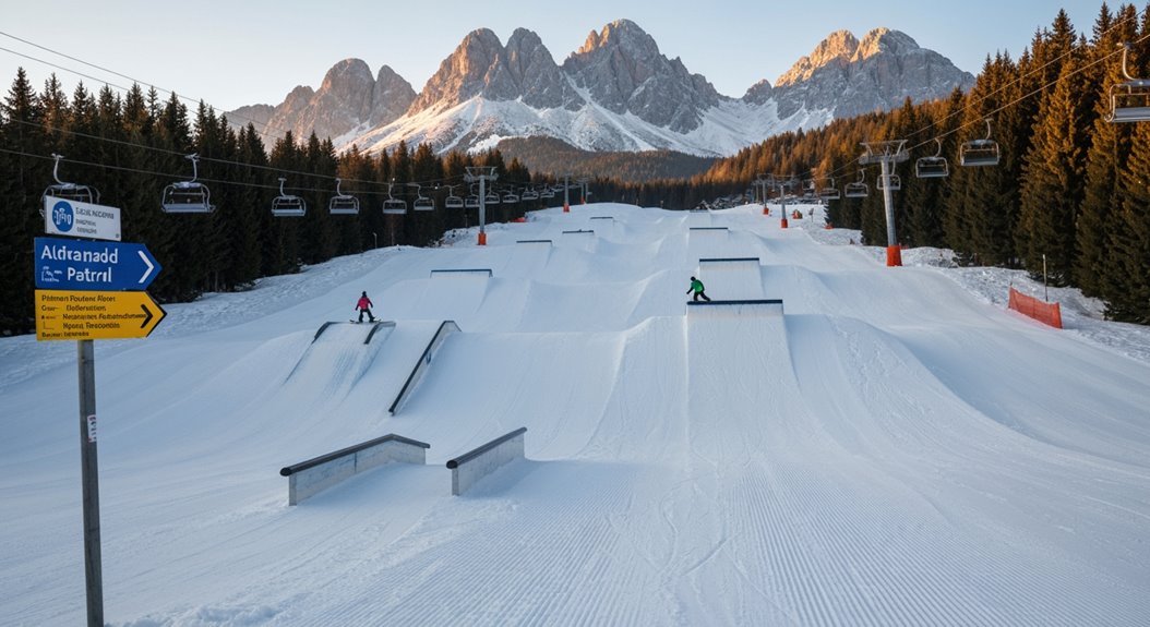 Wählen Sie sichere, geeignete Snowparks