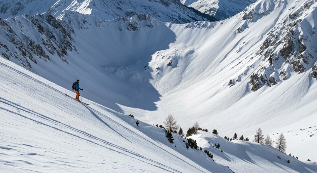 Wähle sicheres Gelände mit Bedacht aus