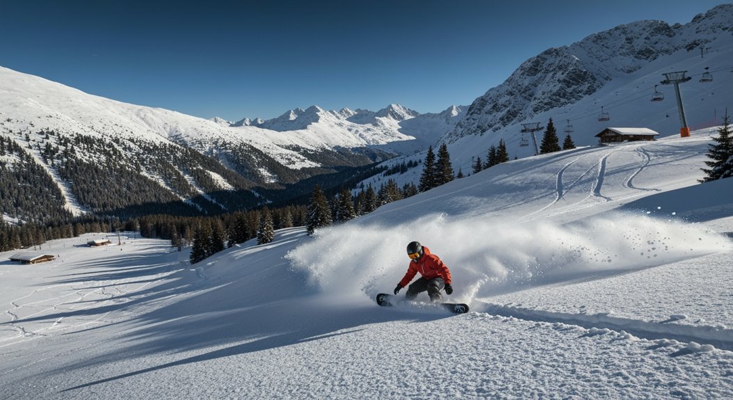 kalte klare stabile Schneefallbedingungen