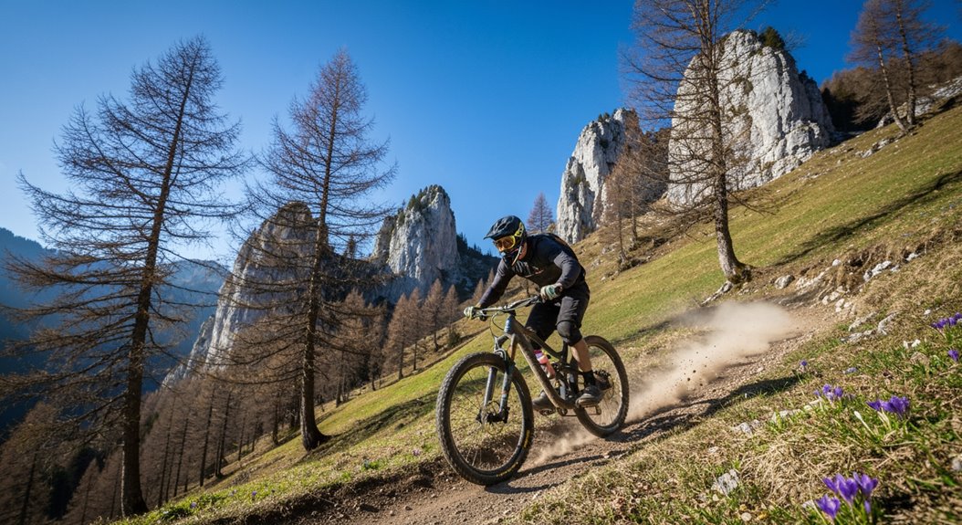 Frühjahrsbedingungen fürs Mountainbiken