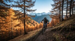 Mountainbiken in Österreich im Herbst