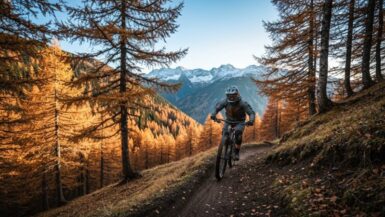Mountainbiken in Österreich im Herbst