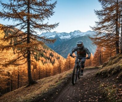 Mountainbiken in Österreich im Herbst