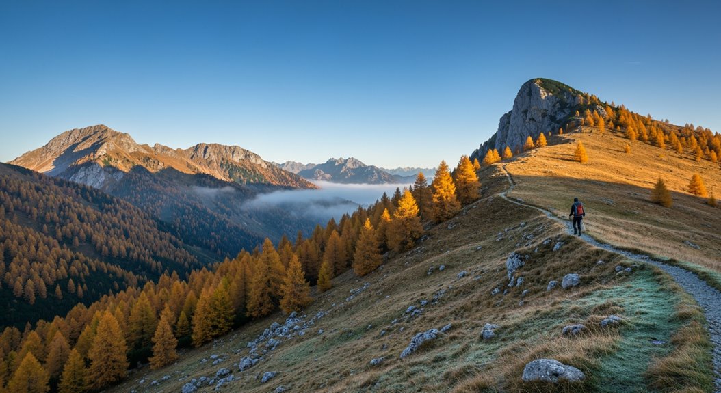 optimale Wanderbedingungen im Herbst