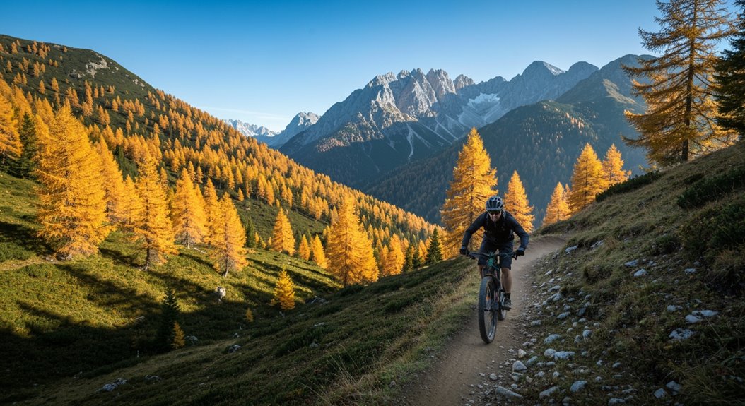 optimale Mountainbike-Bedingungen im September