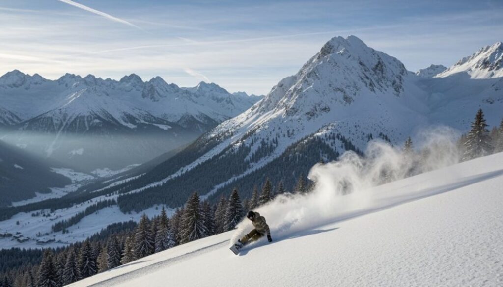Pulverschnee-Snowboarden in Österreich