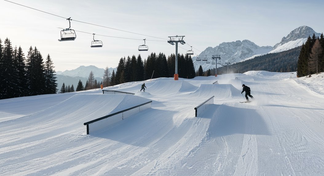 Progressive mittelgroße Snowparks legen Wert auf Sicherheit