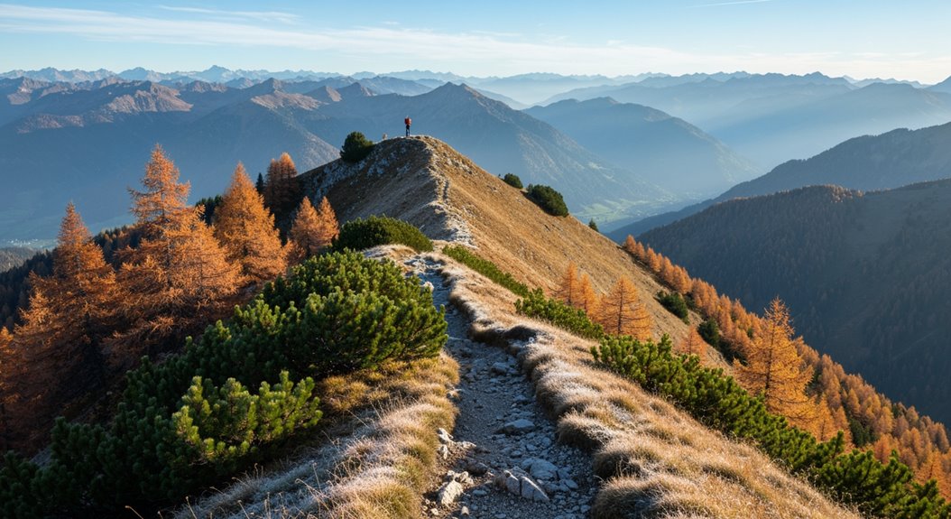 Malerische Herbstwanderungen in den Bergen