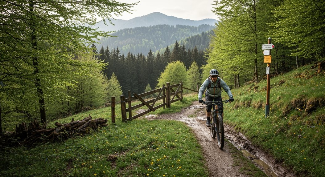 Frühjahrsbeschränkungen für Mountainbiking