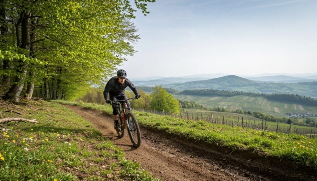 Mountainbike-Routen im Frühling