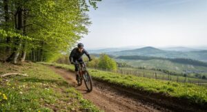 Mountainbike-Routen im Frühling