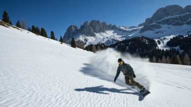 Frühlings-Snowboarden in Österreich
