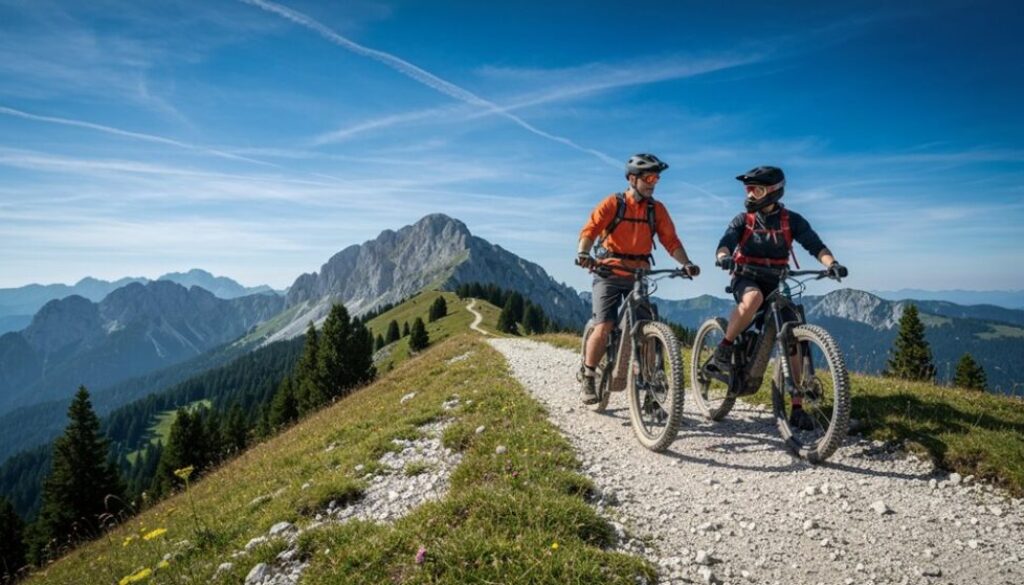 Sommerliches Mountainbiken in Österreich