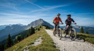 Sommerliches Mountainbiken in Österreich