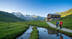 Sommerliche Hüttenwanderung in Österreich