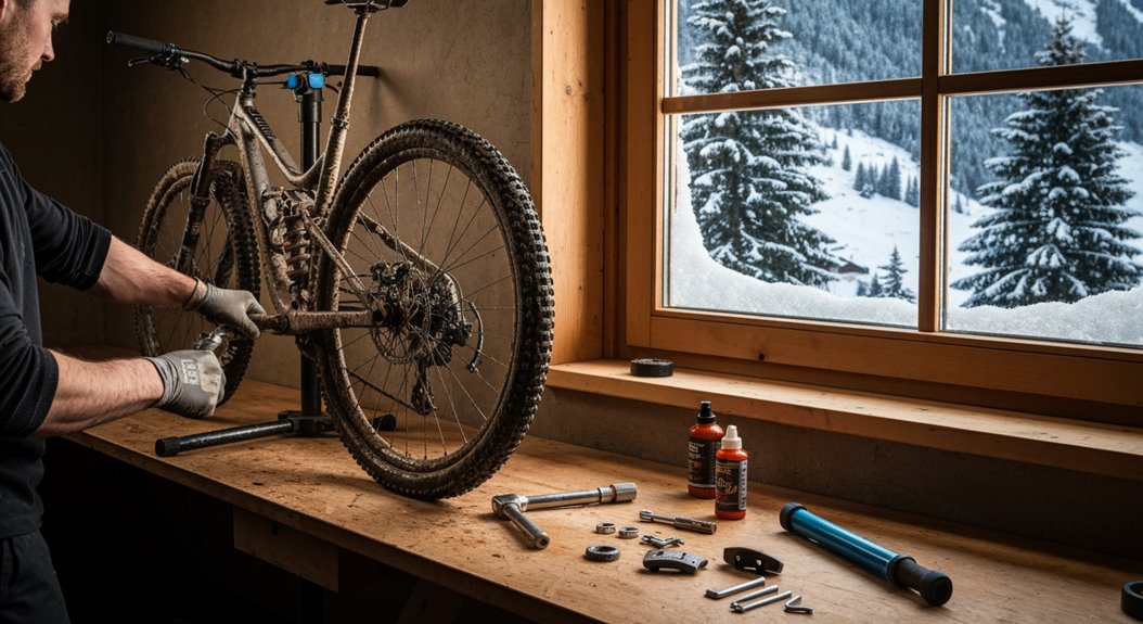 Wartungscheckliste für Mountainbikes im Winter