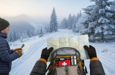 Sicherheit beim alleinigen Reisen im Winter